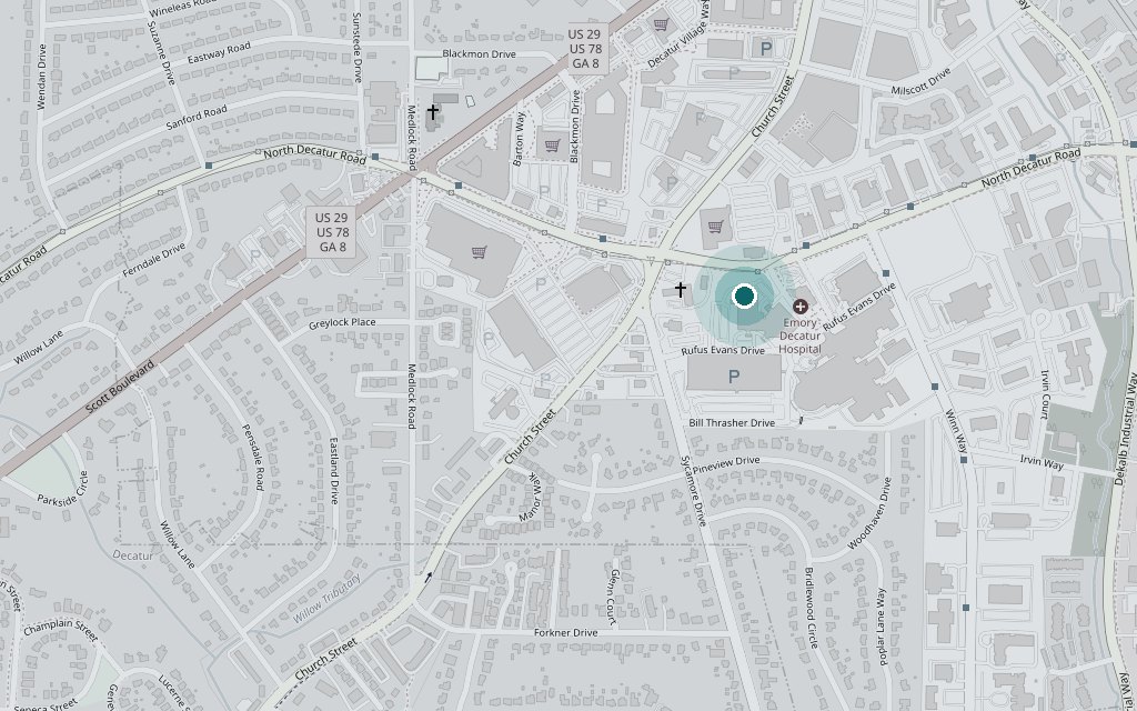 Map showing the practice at 2665 North Decatur Road, Suite 330, Decatur, Georgia