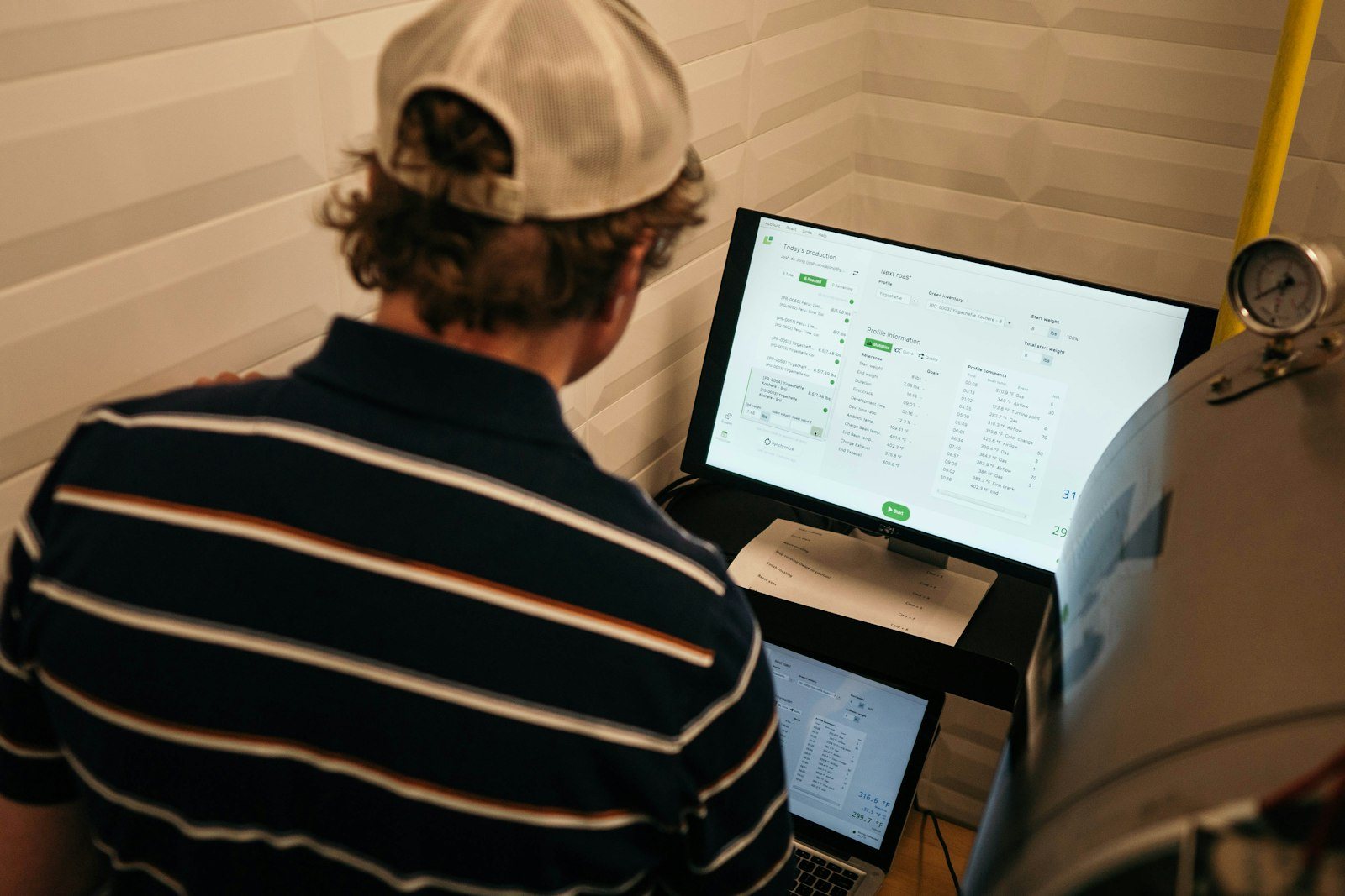 A chest scan being reviewed on screen